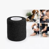 MADPET Siyah Elastik Bandaj – Çok Amaçlı Spor ve Veteriner Bandajı, Esnek Destek Sargısı, Bilek Diz Ayak ve Kas Koruyucu Bandaj, Köpek ve Kedi İçin Koruyucu Sarma Bandı, Nefes Alabilir
