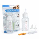 MADPET Yavru Kedi Köpek Biberonu 120 ml – Büyük Boy Evcil Hayvan Süt ve Mama Besleme Şişesi Seti, Ölçekli Geniş Hacim, 2 Yedek Silikon Emzikli, Temizleme Fırçalı, Yeni Doğan Yavru Bakım Aparatı