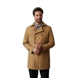 Madrid Erkek Camel Kruvaze Yaka Standard Fit Pamuklu Trençkot Camel 52
