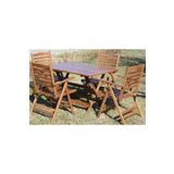 Madrid İstanbul Bahçe Balkon Takımı: 80x120 Masa + 4 Sandalye Katlanır Set