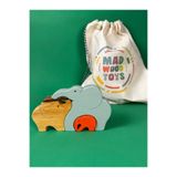 Madwoodtoys Ahşap Oyuncak Fil Ailesi