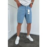 MADZEYMODA Erkek Mavi Jean Kot Şort