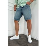 MADZEYMODA Yeni Sezon Erkek Mavi Jean Kot Şort KE-483