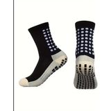 Madzy Shop 1 Çift Prefosyenel Kalın Havlu Taban Ter Emici Çorap , Kaymaz Futbol Çorapları Yoga Çorapları - Standart - 5-Siyah