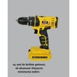 Maesko 12V Akülü Matkap | 20-30 Nm Tork, Çift Hız Ayarı ve LED Işık - Belirtilmemiş