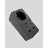 Maesko Akıllı Akım Dengelemeli Priz 2500W 4 USB Type C Çıkışlı - Ahşap - Bej - Siyah - Belirtilmemiş