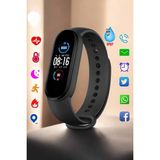 Maesko Akıllı Bileklik Fitness ve Sağlık Için Akıllı Bileklik Adım Sayar, Kalp Atışı, Uyku Izleme - Altın - Siyah - 35 - 48 mm - Belirtilmemiş