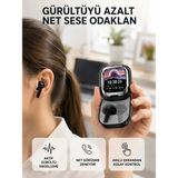 Maesko Aktif Gürültü Engelleme Özellikli Kablosuz Kulaklık – Akıllı Ekranlı Şarj Kutusu - Belirtilmemiş