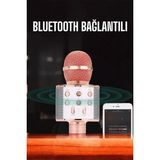 Maesko Kablosuz Bluetooth Karaoke Mikrofon USB ve Aux Girişli, Yüksek Ses Kalitesi - Belirtilmemiş