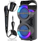 Maesko Rgb Işıklı Bluetooth Hoparlör Kablosuz Taşınabilir Stereo Speaker - Belirtilmemiş