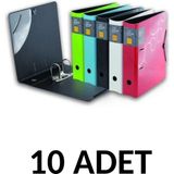 Maestro 10 Adet Neon Renkler Süper Lüx Klasör (Her Renk 2 Adet )