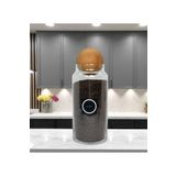 mafa home Ahşap Top Kapaklı Cam Saklama Kavanozu 1400 ml Çay Etiketi Hediyeli