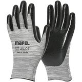 Mafel Mf-40 Yeşil Nitril - Gri - İş Güvenlik Eldiveni - 10/xl - 1 Çift - Paket
