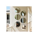 MAFRA Daire Boy Aynası 4 Parçalı 30x30 Cm, Boy Aynası, Parça Ayna, Gümüş Ayna, Banyo Aynası, Antre Aynası