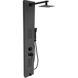 Mafsallı Victoria Metalik Füme Premium Duş Sistemi , Duş Paneli , Duş Seti ,duş Başlığı , Eviye - Renkli