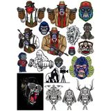 Mafya Goril Sticker Set 1 18 Parça Telefon, Tablet, Defter, Laptop Sticker