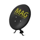 Mag 70 Cm Ofset Siyah Çanak Anten (Küçük Mount)(10Lu Paket)