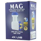 Mag Altın Uçlu 0.1 dB Nec Chip Dörtlü Lnb