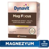 Mag Focus 15 Çiğneme Tableti- Magnezyum Malat, Magnezyum Sitrat, Fosfotidilserin, Taurin - Tutti Frutti