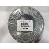 Mag R-100 2+1 2x0.22 mm 100 m CCTV Kamera Kablosu