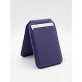 Mag-Safe Cüzdan – iPhone 12/13/14/15/16/17/18 Pro Max Serileri için Manyetik Kartlık, Güçlü Mıknatıs, RFID Koruma, Premium Deri, 3 Kart Kapasiteli, Şık & Hafif Tasarım Lila