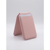 Mag-Safe Cüzdan – iPhone 12/13/14/15/16/17/18 Pro Max Serileri için Manyetik Kartlık, Güçlü Mıknatıs, RFID Koruma, Premium Deri, 3 Kart Kapasiteli, Şık & Hafif Tasarım Pembe