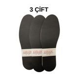 Mag Shoes Care Siyah iç tabanlık petli, 3 çift, 41-42 numara, rahat ve kullanışlı.