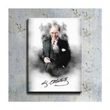 Mağazacım TBL1196 Atatürk Takım Elbiseli Portre 80x110 cm Kanvas Tablo