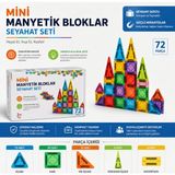 Magblock Mini Manyetik Bloklar - Seyahat Seti 72 Parça