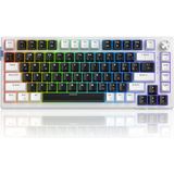 Magegee SKY81 83 Tuş Kablosuz Rgb Hot-Swap Gasket Siyah-Beyaz Gaming Klavye - Siyah - Beyaz