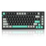 MageGee SKY81%75 Mekanik Oyuncu Klavyesi, Gasket Yapılı, Hot-Swappable Kablolu Custom Creamy Klavye, Ses Yalıtımlı, Knob Kontrol, RGB Aydınlatma, NKRO Desteği – (Dark Elf, Blue Whale Switch)
