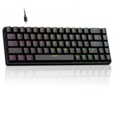 MageGee%60 Rapid Trigger Oyuncu Klavyesi, Hall Effect Manyetik Switch, Ayarlanabilir Basış Noktası, Hot-Swappable RGB Aydınlatmalı Kablolu Klavye – Yön Tuşlu, Windows/PC/Mac Uyumlu – Siyah