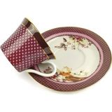 Magenta 2'li Kahve Fincan Set Sofra Mutfak Servis Dekoratif Hediyelik