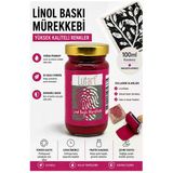 Magenta Kırmızı Linol Mürekkebi 100 Ml 1 Adet Lutart Linol Baskı Boya Mürekkebi Blok Baskı Sanat Su Bazlı Matbaa Mürekke