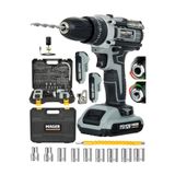 Mager 12V Darbeli Metal Şanzıman Çift Akülü Bakır Sargı Şarjlı Matkap Akülü Vidalama