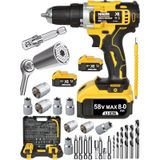 Mager 6.0 Ah Ve Üstü Şarjlı Akülü Vidalama Matkap Full +Gator 3 Lü Set Video Izleyiniz 58 Volt Darbesiz Ş
