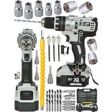 Mager Kablosuz Xr 58 Wat 5 Ah Şarjlı Vidalama Matkap 30 Parça Set Anahtarsız 58 Watt 2 Yıl Darbeli