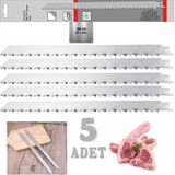 Mager Mgr1030195 Paslanmaz Çelik 5 Adet 30cm Tilki Kuyruğu Et Kemik Kesim Bıçağı