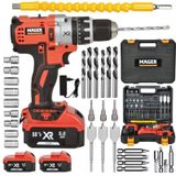 Mager XR 58 V 5 Ah Darbeli Şarjlı Yedek Akülü Vidalama Matkap Turuncu + 30 Parça Set
