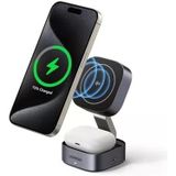 Magflow Qi2 Sertifikalı 15W 2'Si 1 Arada Katlanabilir Şarj İstasyonuşarj Standı İphone 16,16 Pro,16 Pro Max,15,14,13, Airpods İçin Magsafe Şarj Cihazı İle Uyumlu, Bekleme İşlevini Destekler