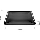 Maggen Ankastre Emaye Fırın Tepsisi 45,5X36,0X2CM Bosch Siemens Beko Arçelik Vestel Profilo Uyumlu Siyah Renk