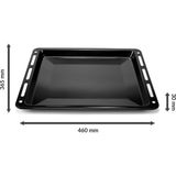 Maggen Ankastre Emaye Fırın Tepsisi 46,0X36,5X3CM Bosch Siemens Beko Arçelik Vestel Profilo Uyumlu Siyah Renk