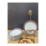 Maghsoud 6Lı Porselen Çay Tabağı Takımı 12 Cm Mavi