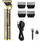 Magi Toptan PS-033 Çelik Kasa Profesyonel T-Bıçak Saç Sakal Ense ve Çizim Tıraş Makinesi
