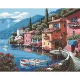 Magic Art 40x50 cm Sahil Kasabası Sayılarla Boyama Tuval
