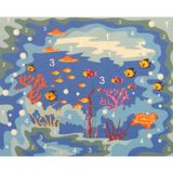 Magic Art Sayılarla Boyama 40x50 cm Akvaryum Tuval