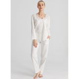 Magic Form Brodeli Uzun Kollu Pijama Takımı, M, TX77B9633B19195, EKRU, Kadın