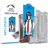 Magic Glass Box İphone 14 Pro Max Anti Static Uygulama Aparatlı Şeffaf Cam Ekran Koruyucu