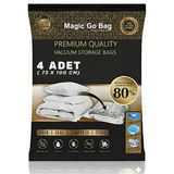 Magic Go Bag Vakumlu Yorgan-Yastık-Battaniye-Giysi Hurcu - 4 Adet (73x130)cm Battal Boy