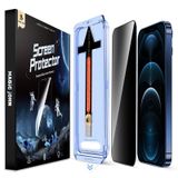 MAGIC JOHN iPhone 12/12 Pro 6.1 inç Gizlilik Camı Ekran Koruyucu, Otomatik Toz Giderme Kurulumu, Kabarcıksız, Kolay Kurulum için 2 Paket